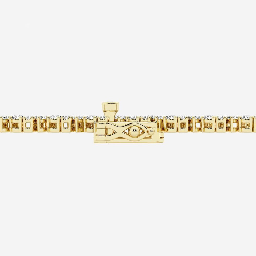 11 Carats Round, Pear, Marquise Lab Grown Diamond Alternating Bracelet, 7 Inches, 18K Yellow Gold
