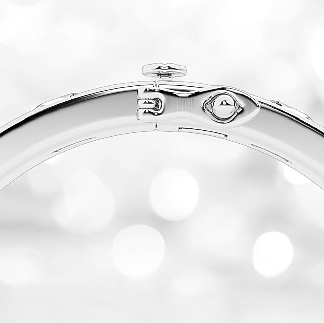 11 Carats Asscher Lab Grown Diamond Bangle Bracelet - 7 Inches, 18K White gold