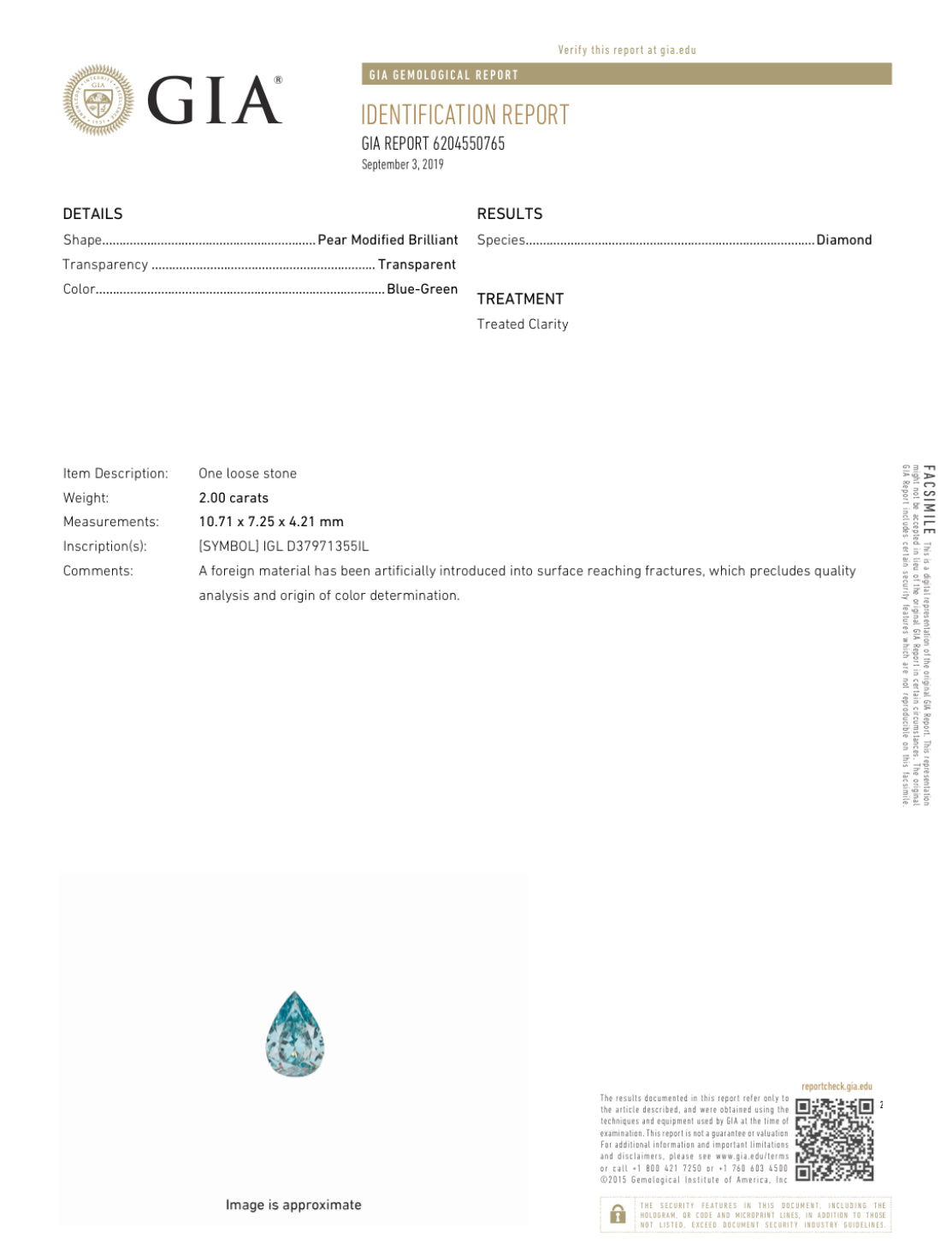 3 Carats GIA certified Earth Mined Pear Shape Halo Diamond Ring, 18K White Gold