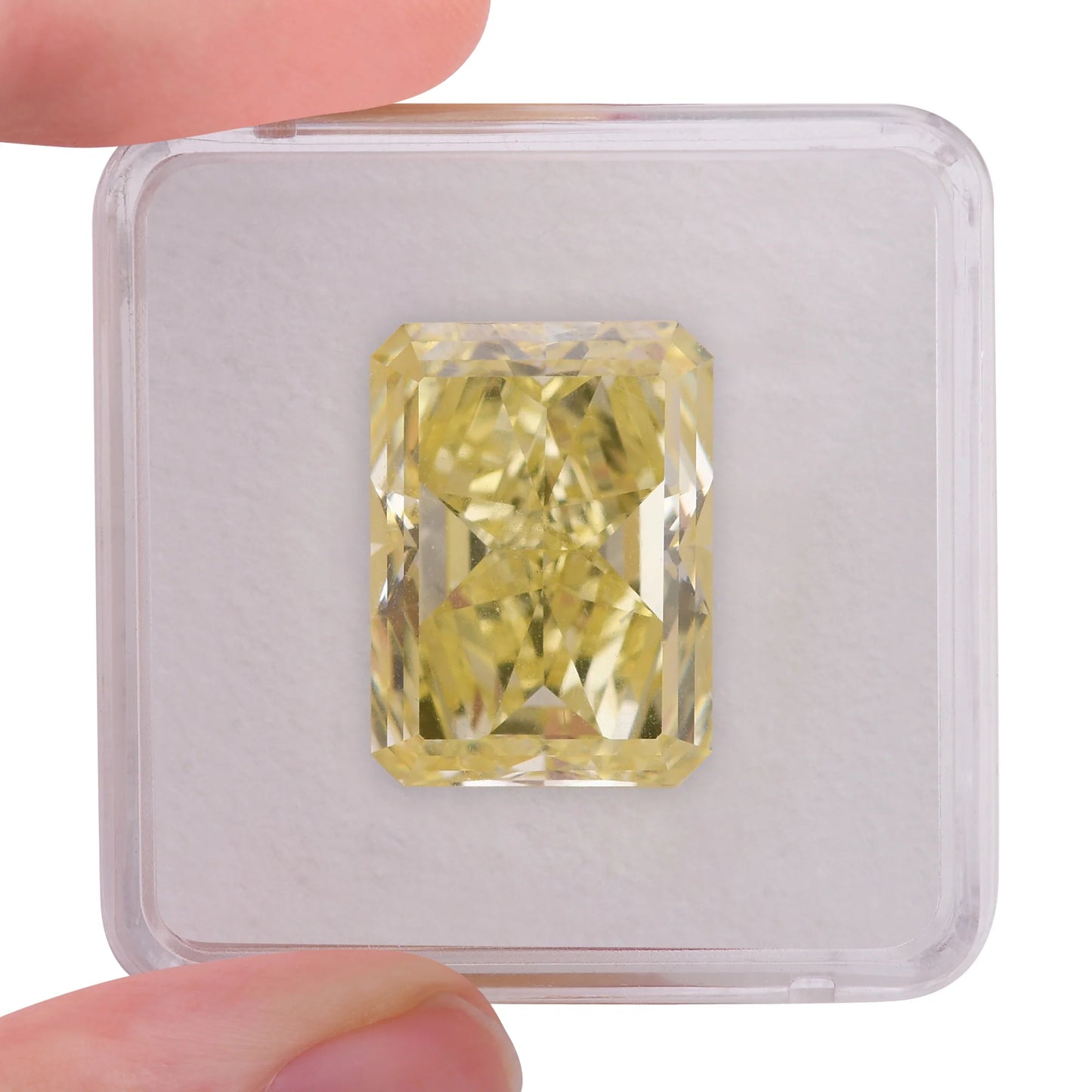 1 _ 23.34 Carat Fancy Intense Yellow Radiant Diamond VVS1 GIA