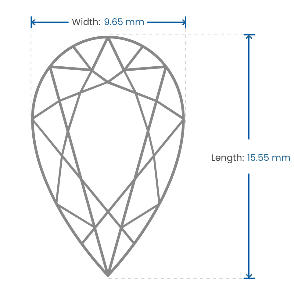 5.5 Carats Pear Diamond Ring With Pear Side Stones, 950 Platinum