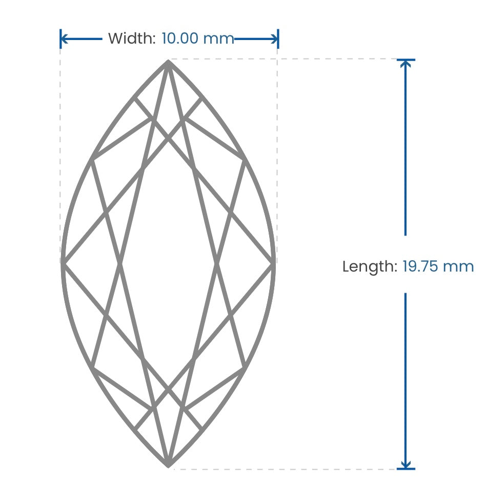 7.2 Carats Marquise Cut Diamond, Tapered Bullet Diamond Ring in 950 Platinum