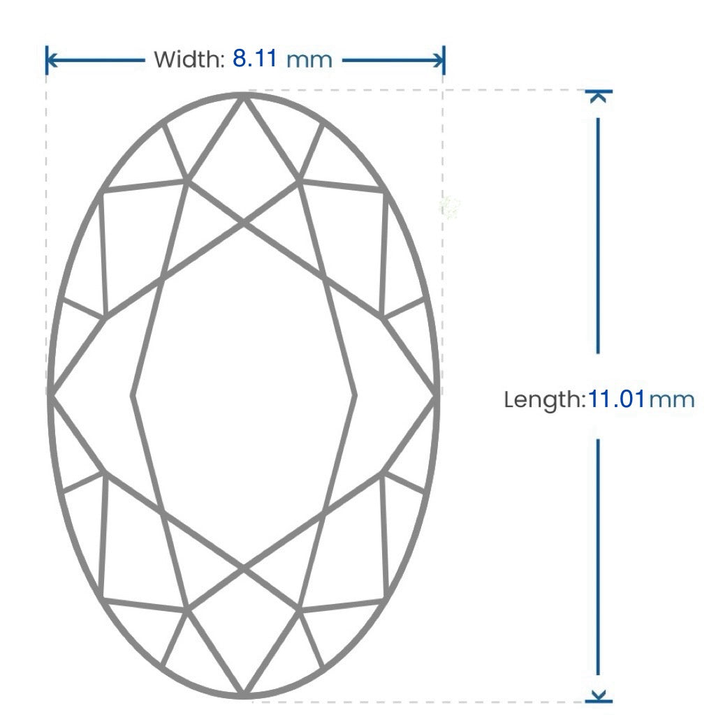 3.33 Carats Oval Cut Diamond Ring, 18K Yellow Gold