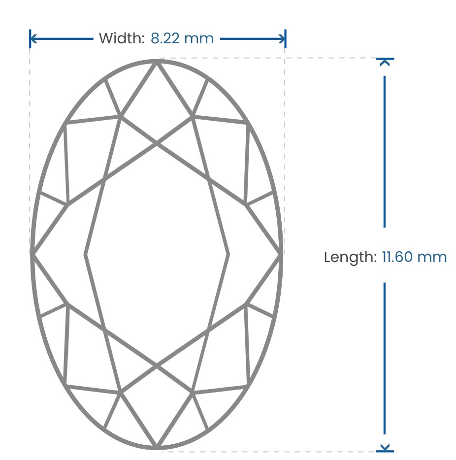 3.2 Carats Oval Shape Grown Diamond Pave Ring in 950 Platinum